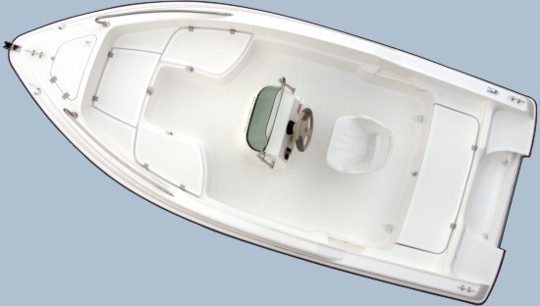 Top view of Olympic Boats 450 CC - Basic edition with console and driver's seat