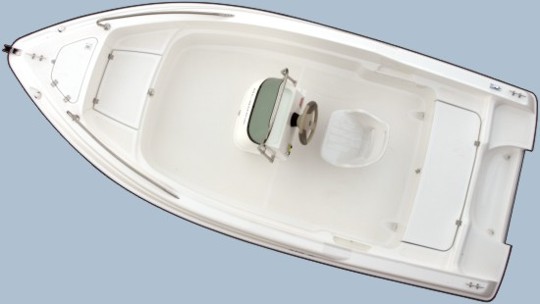 Top view of Olympic Boats 450 Fx - Edition with console and driver's seat