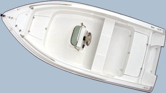 Top view of Olympic Boats 450 Fx - Edition with console to the front and bench